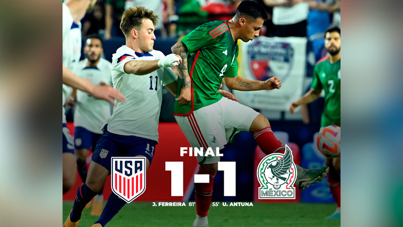 Continúa la mala racha de la Selección mexicana contra los Estados Unidos 