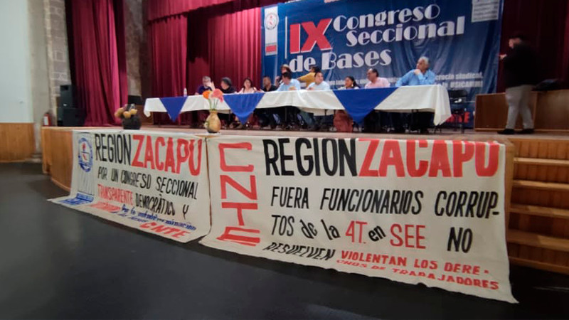 Dirigencias nacionales de la CNTE solo reconocen a fracción azul magisterial  
