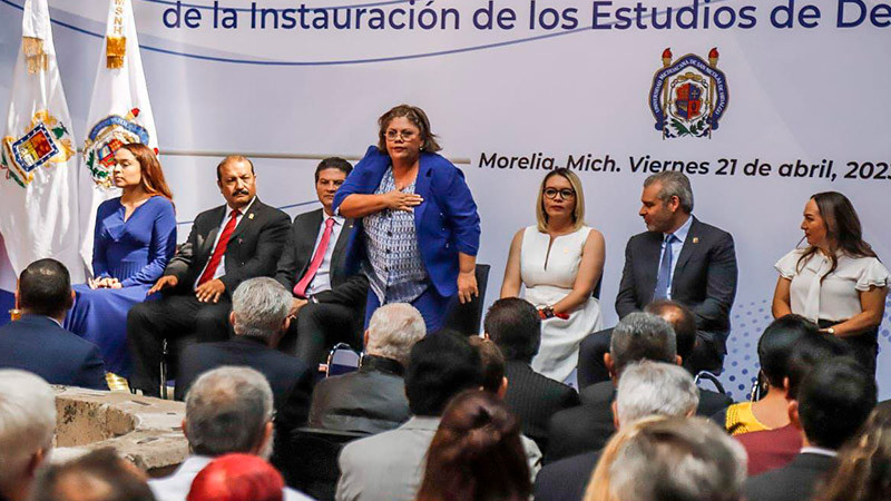 Facultad de Derecho, parteaguas de la justicia en Michoacán: Julieta García Zepeda 