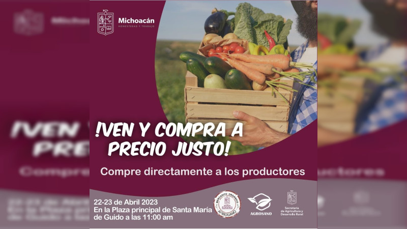 Invita Sader este fin de semana al mercadito orgánico Agrosano 