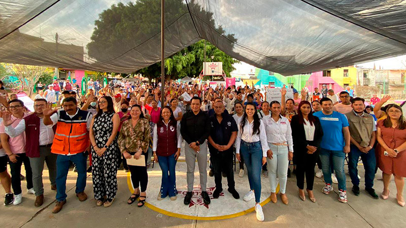 Llegan acciones de Barrio Bienestar Fortapaz a La Colina, en Morelia 