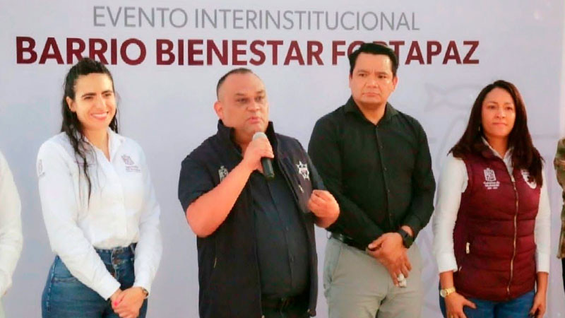 Asiste Ortega Silva al arranque de programa Barrio Bienestar Fortapaz en Morelia, Michoacán