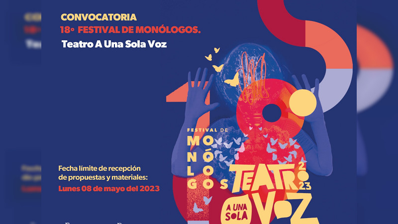 Abren convocatoria para el 18º Festival de Monólogos 2023 