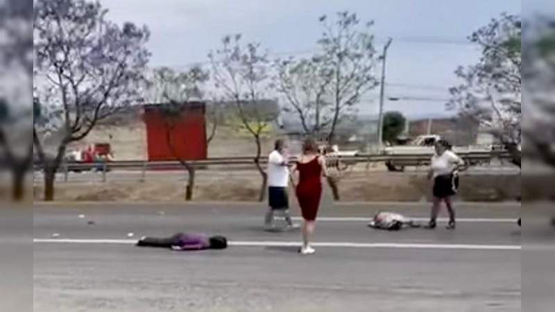 Accidente de moto en Morelia, Michoacán, deja dos muertos