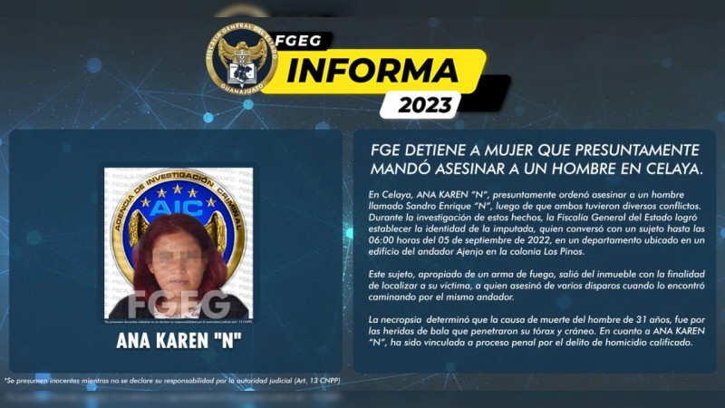Vinculan a proceso a presunto feminicida de joven en Celaya 