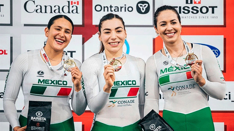 Ciclistas mexicanas ganan medalla de oro en Copa de Naciones 