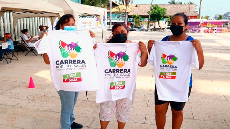 En Acapulco, más de mil 400 personas participan en la Carrera por tu Salud 
