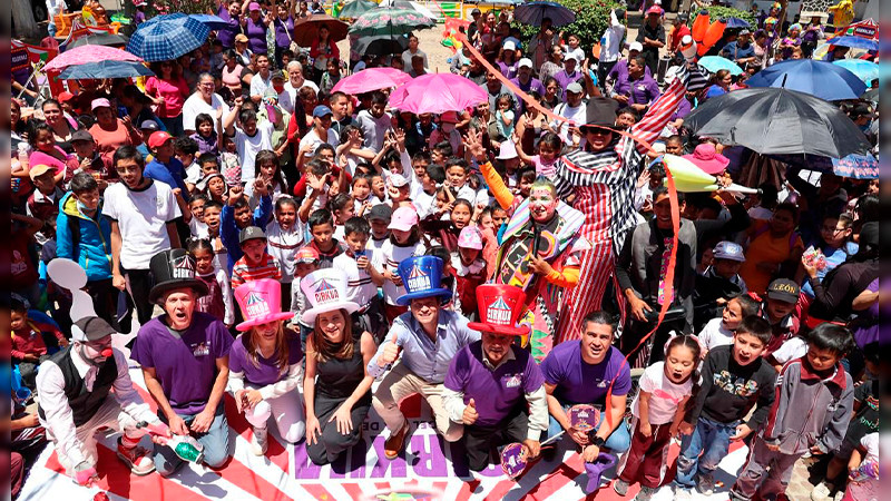 Alfonso Martínez celebra el Día de la Niñez en Capula y Tacícuaro