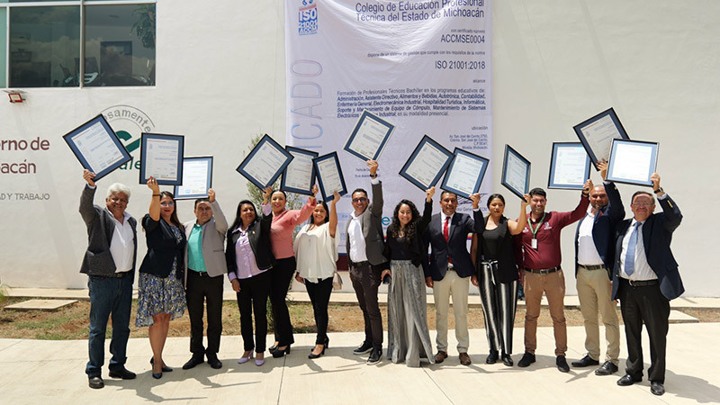 Reconoce Conalep a personal por lograr certificación en la Norma ISO 21001-2018