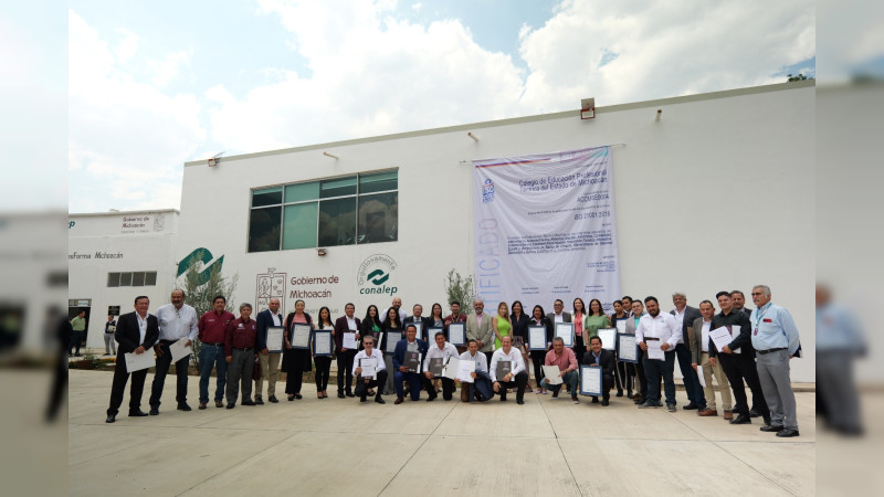 Reconoce Conalep a personal por lograr certificación en la Norma ISO 21001-2018