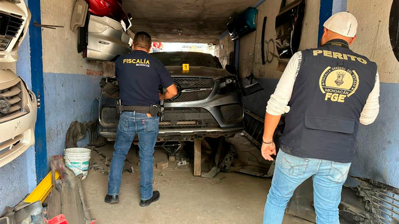 En Morelia, asegura la FGE camioneta de lujo con alteraciones en sus medios de identificación 