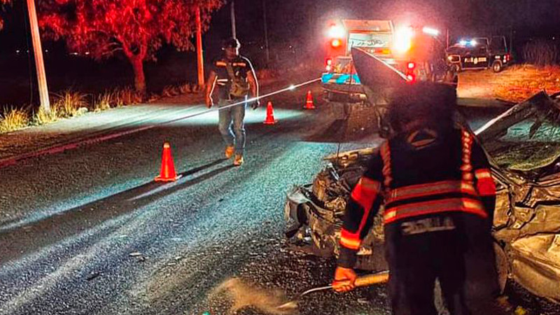 Se registra aparatoso accidente en la carretera estatal 500 en El Marqués, Querétaro 