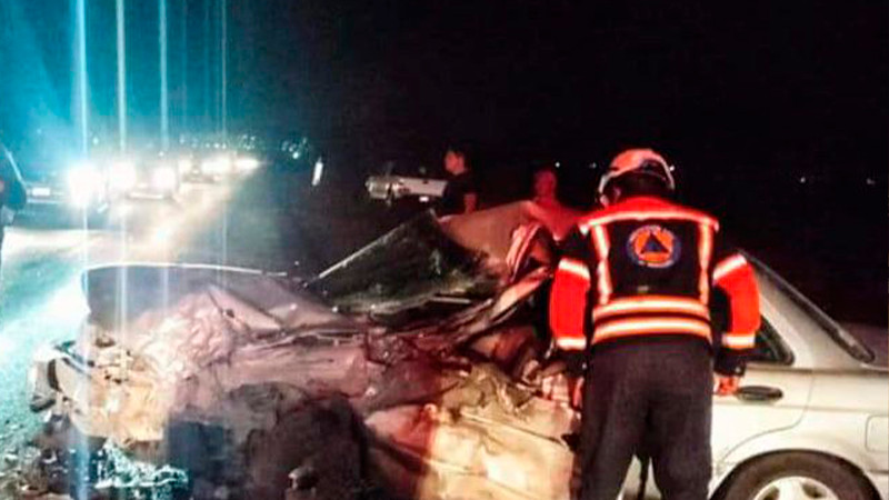 Se registra aparatoso accidente en la carretera estatal 500 en El Marqués, Querétaro 