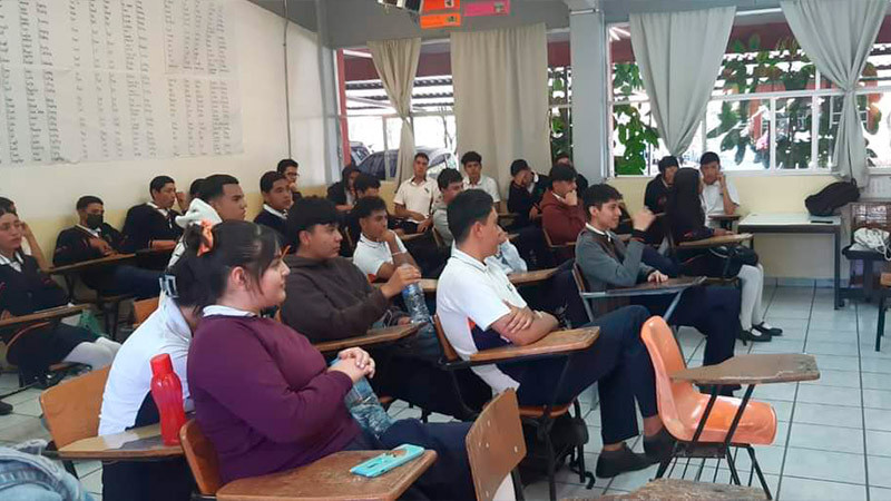 Se suma Cecytem a la campaña nacional Si te drogas, te dañas, en Morelia, Michoacán 