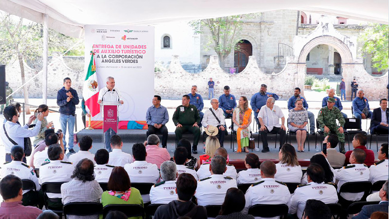 Reviven Bedolla y Torruco servicio de Ángeles Verdes en Michoacán