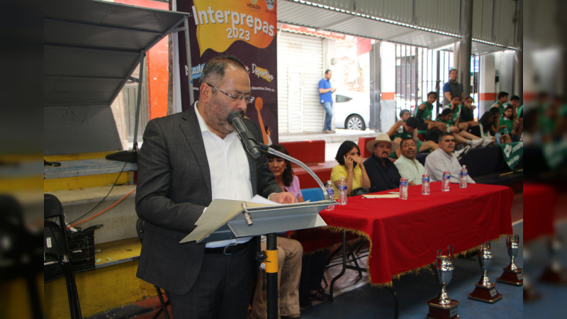 Inauguran actividades artísticas, académicas y deportivas del Interprepas 2023, en Ciudad Hidalgo