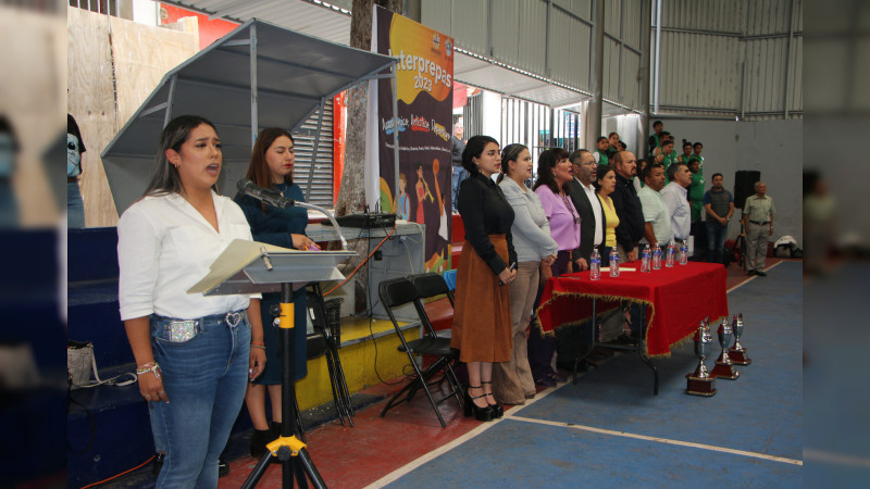 Inauguran actividades artísticas, académicas y deportivas del Interprepas 2023, en Ciudad Hidalgo