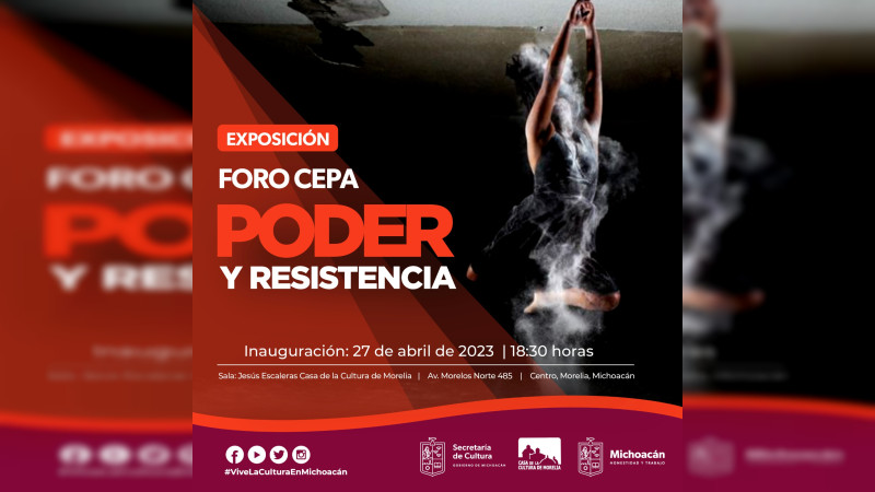 Anuncia Secum exposición Poder y Resistencia en Casa de la Cultura de Morelia 