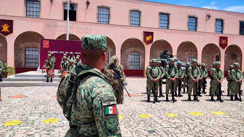 Conmemora XXI Zona Militar el Día de la Infantería, el arma más numerosa del Ejército Mexicano