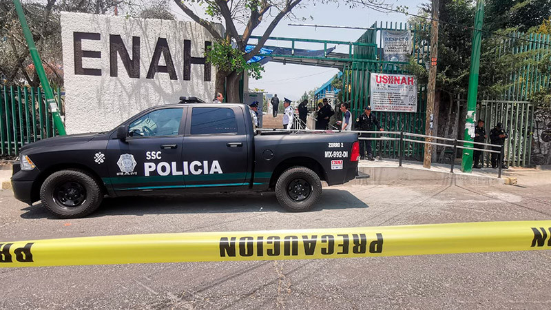 Desalojan ENAH, en la alcaldía Tlalpan,  por amenaza de bomba 