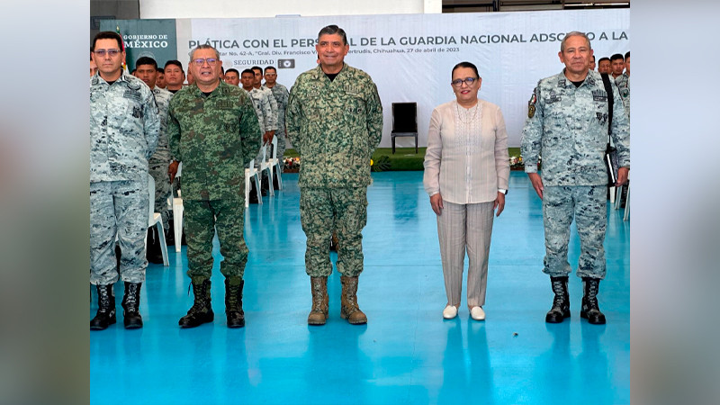 Titulares de la SSPC y la Sedena se reunieron con integrantes de la Guardia Nacional 