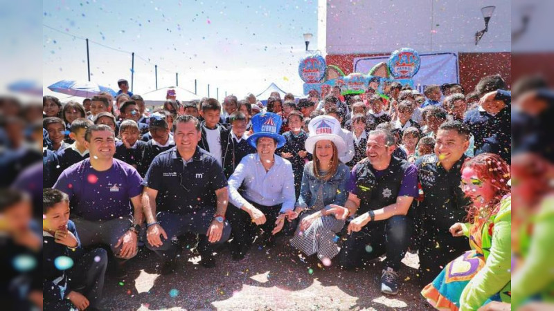 Con Festival Cirkua, DIF Morelia celebró a más de 10 mil niñas y niños de las Tenencias de Morelia 