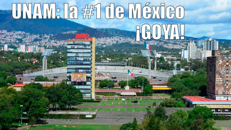 La UNAM es la mejor universidad de México, número dos en Latinoamérica: QS World University Ranking 2023 