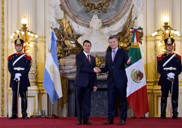 Recibe Mauricio Macri a Enrique Peña Nieto en la Casa Rosada - Foto 1 