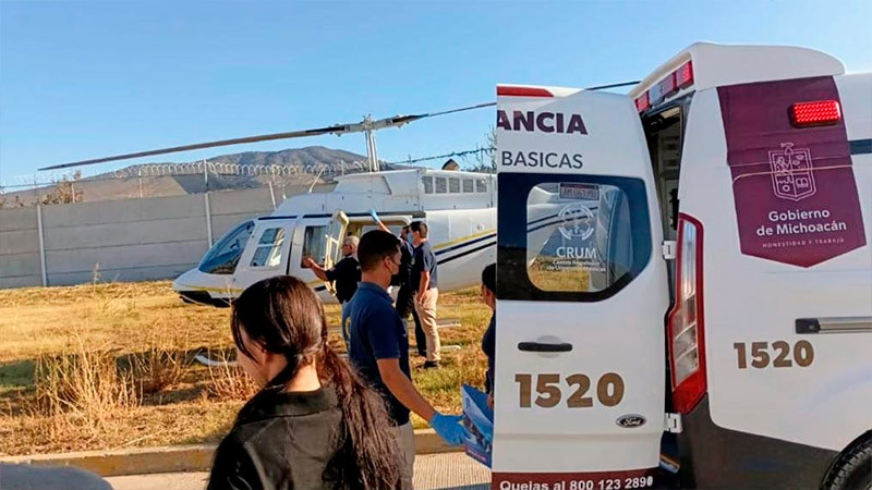 En 4 meses, realizó SSM 24 servicios en ambulancia aérea en Morelia 