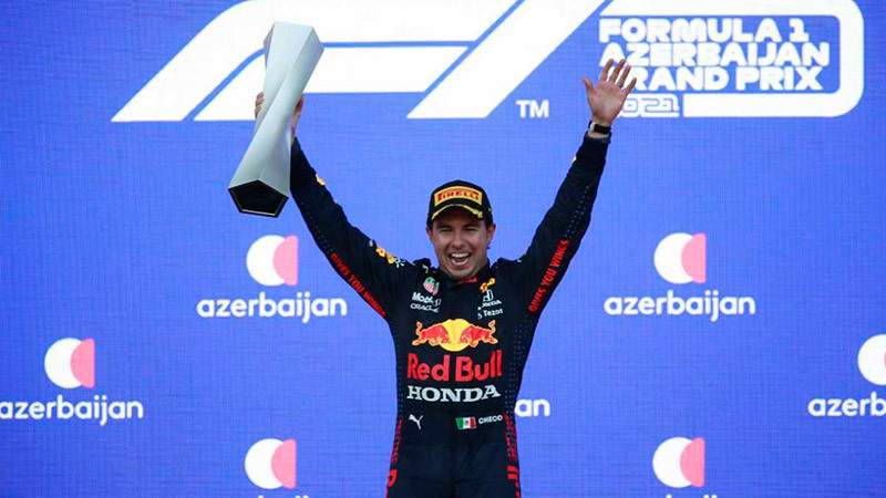 “Fue un fin de semana increíble, estoy metido en la lucha por el título”:  Checo Perez tras ganar GP de Azerbaiyán 