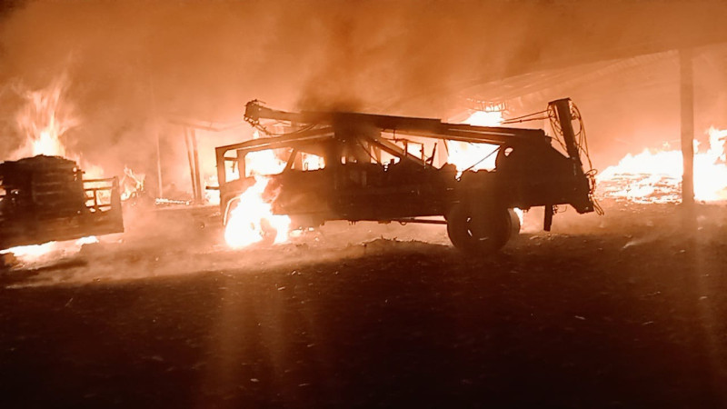 Se incendian 4 mil metros de aserradero, en Ocampo, Michoacán  