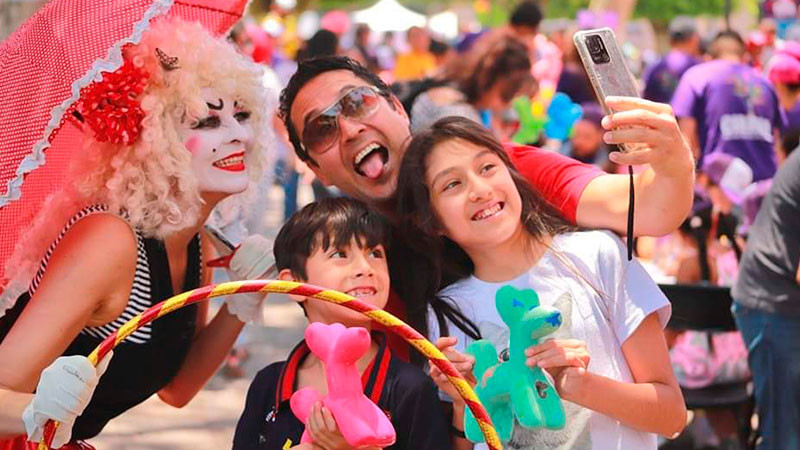 Más de 40 mil morelianos asistieron al Festival del Día de la Niñez, en el Centro Histórico