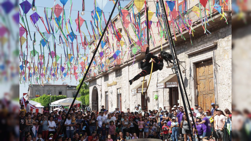 Más de 40 mil morelianos asistieron al Festival del Día de la Niñez, en el Centro Histórico