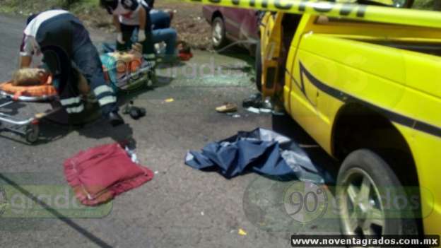 Tres heridos deja choque frontal en Tocumbo, Michoacán - Foto 2 