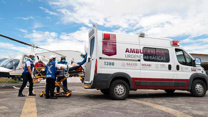 En 4 meses, Salud Michoacán ha realizado más de 15 mil servicios prehospitalarios