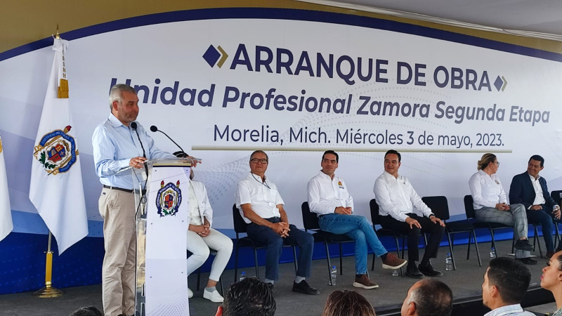 Arranca segunda etapa de construcción de la Unidad Profesional Zamora de la UMSNH