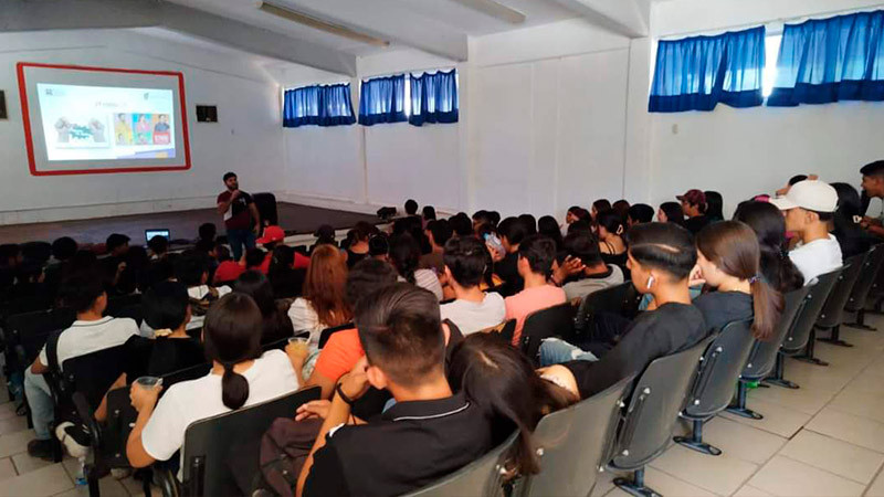 Atiende Cecytem Apatzingán estrategia nacional para prevención de adicciones  