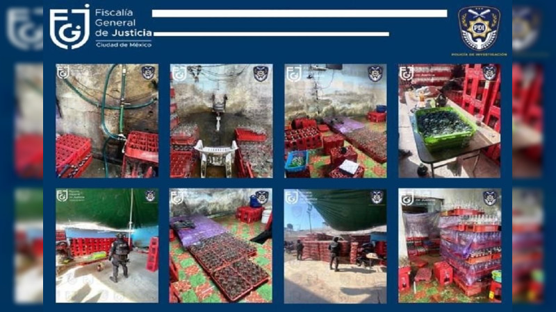 Aseguran fábrica clandestina de Coca - Cola “pirata” en Iztapalapa 