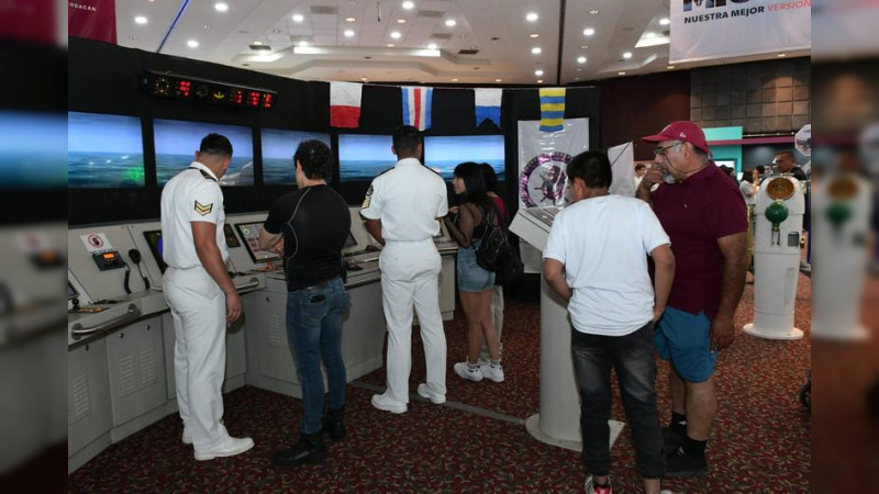 Simulador de navegación, uno de los grandes atractivos del Festival Michoacán de Origen