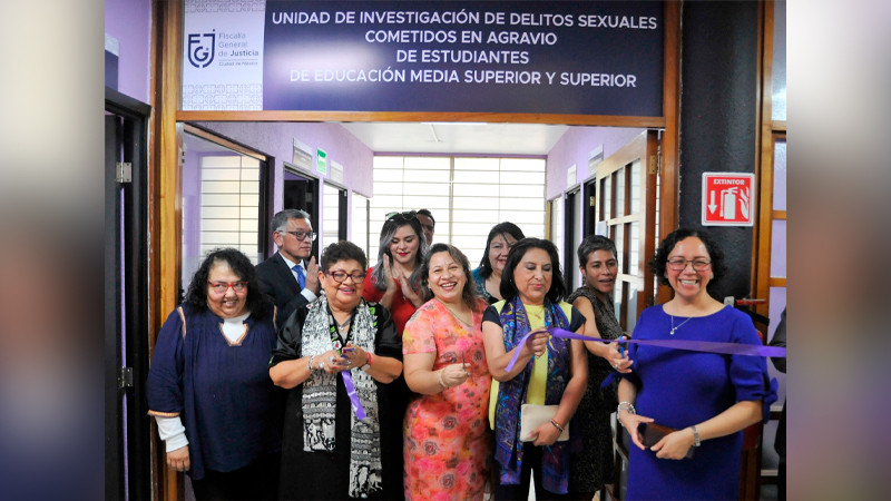 Inauguran unidad de investigación de delitos sexuales contra estudiantes, en la CDMX