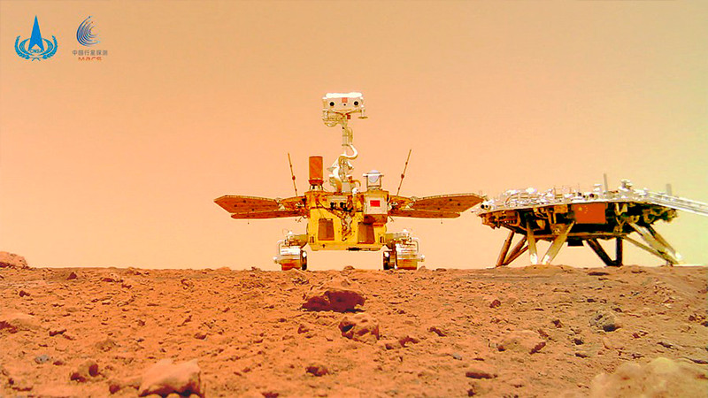 Robot chino encuentra indicios de agua en la superficie de Marte  