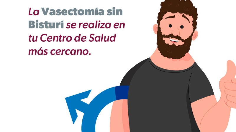 Vasectomía sin bisturí, método eficaz de planificación familiar: Salud Michoacán 