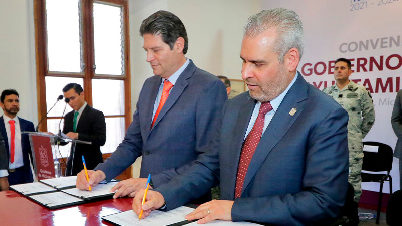 Morelia recibirá 113.6 millones del Fortapaz para coordinar acciones de seguridad: Bedolla