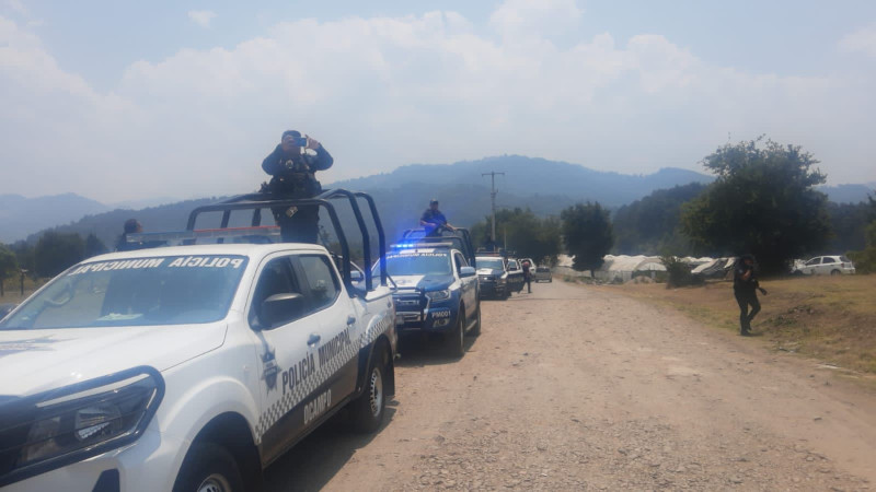 Suspende Policía carrera clandestina de caballos en Ocampo, Michoacán 