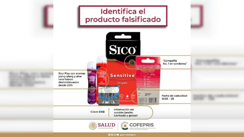  Cofepris alerta por condenes y lubricantes falsos 