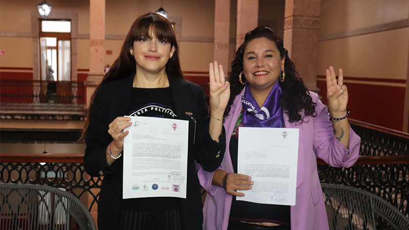 Mujeres michoacanas exigen al congreso del estado, que se vote y se apruebe la 3 de 3 