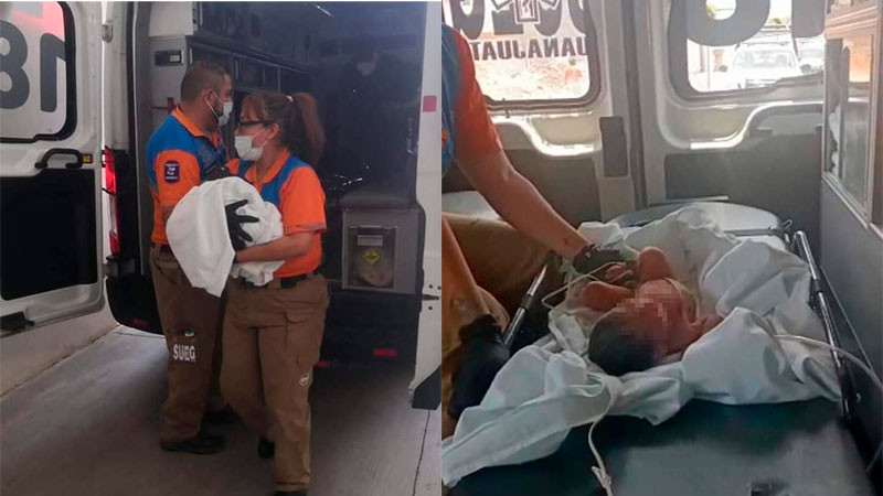 Rescatan a bebé recién nacido abandonado dentro de un costal, en Guanajuato 