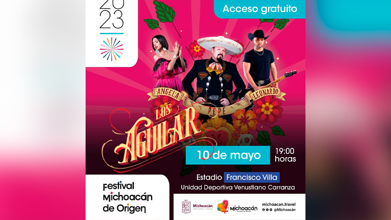 Lista la logística para el concierto de Los Aguilar para festejar el Día de las Madres, en Morelia, Michoacán 