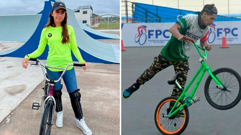 Los ciclistas mexicanos Sofía y Bryan destacan en Panamericano de BMX en Paraguay 