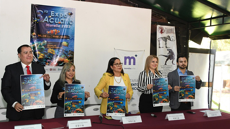 Invita SEFECO a conocer y vivir la 3ra Expo Acuario Morelia 2023